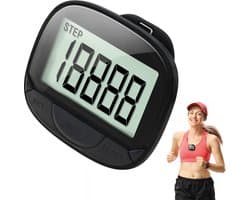 Stappenteller - 3D Stappenteller met Tijd, Afstand, Calorieverbruik Weergave, Multifunctioneel voor Wandelen, Hardlopen, Mannen, Vrouwen, Senioren