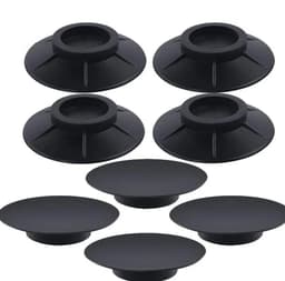 Schokbestendige rubberen pads Geschikt voor wasmachines - 8 stuks, 10 cm, zwart - Geschikt Geschikt voor wasmachines en drogers met Geschikt voorlader — thumbnail 1