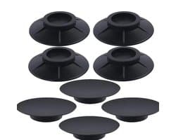 Schokbestendige rubberen pads Geschikt voor wasmachines - 8 stuks, 10 cm, zwart - Geschikt Geschikt voor wasmachines en drogers met Geschikt voorlader