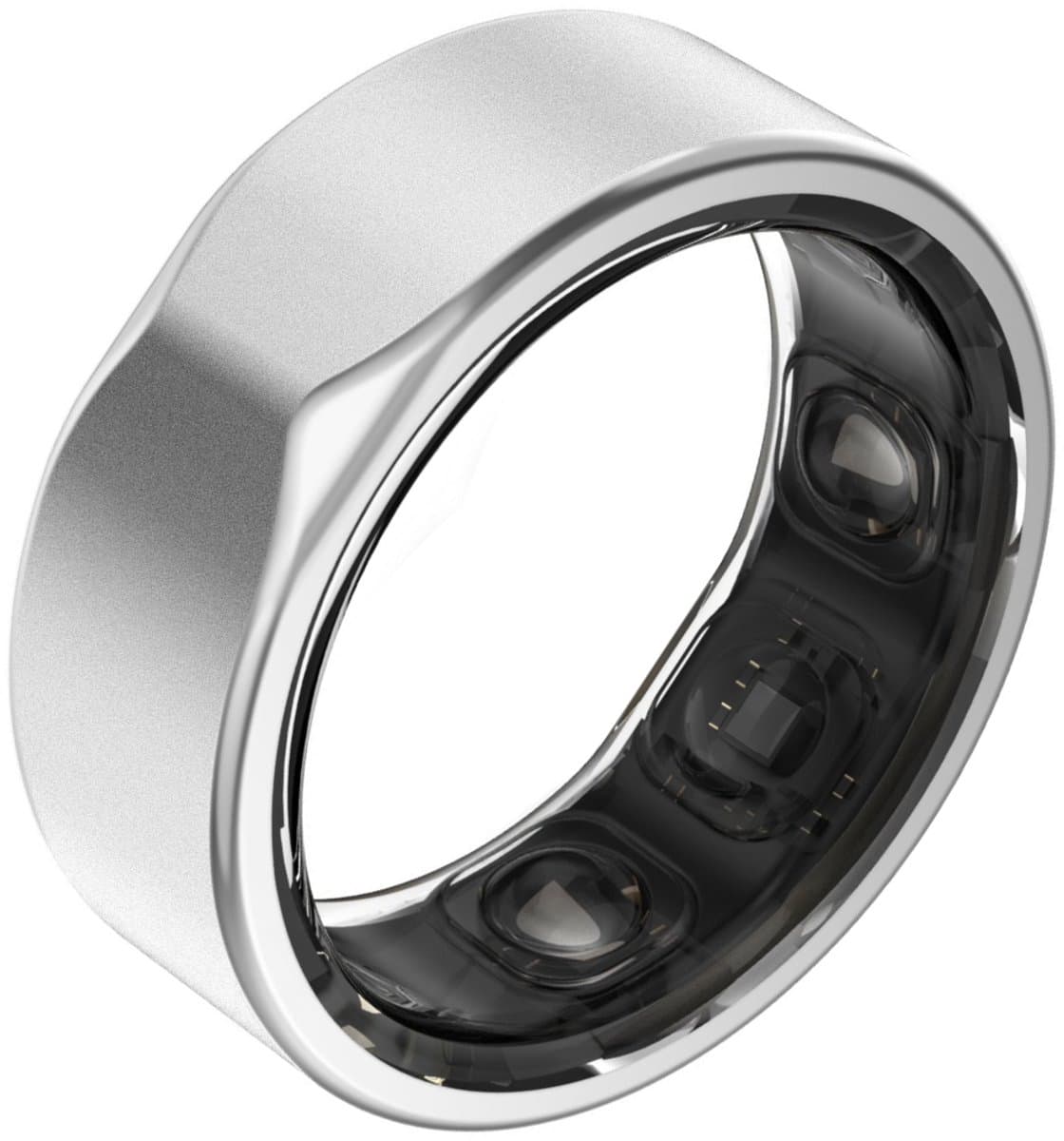 Kuno Ring 2 – Smart Ring – Slaapmonitor – Hartslag & Activiteitentracker – Stappen & Calorieën Meten – Zonder Abonnement – Waterbestendig – Zilver Maat 11 — afbeelding 1