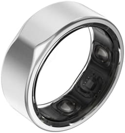 Kuno Ring 2 – Smart Ring – Slaapmonitor – Hartslag & Activiteitentracker – Stappen & Calorieën Meten – Zonder Abonnement – Waterbestendig – Zilver Maat 11 — thumbnail 1