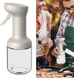 Kookoliesprayfles - Glazen olijfoliesprayfles - Multifunctionele oliefles - Geschikt voor airfryers, picknicks in de buitenlucht en het sprayen van sauzen - Geschikt voor grillen, bakken en koken - 450 ml — thumbnail 7