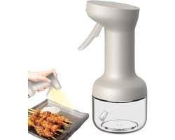 Kookoliesprayfles - Glazen olijfoliesprayfles - Multifunctionele oliefles - Geschikt voor airfryers, picknicks in de buitenlucht en het sprayen van sauzen - Geschikt voor grillen, bakken en koken - 280 ml