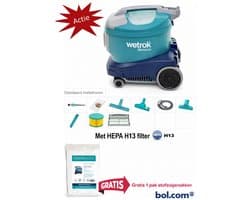 Wetrok Comfort 6 met HEPA H13 filter, COMPLEET PAKKET, Krachtige Zuigkracht, Professionele Stofzuiger – 900W – Zeer Stil (56 dB) – 12 m Kabel – Industriële Stofzuiger – Incl. 10 gratis stofzuigerzakken