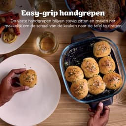 Ninja CRISPi PRO 7-in-1 Glazen Airfryer met 7 functies - Airfryen, Bakken, Braden, Rijzen, Drogen. Max Crisp en Opnieuw krokant maken - 2.3 liter en 5.7 liter glazen schaal - PFAS vrij koken - Stone - AS101EULG — thumbnail 5