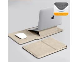 Taikesen - Laptop Sleeve - Met Standfunctie - PU Materiaal - MacBook - Voor Mannen En Vrouwen - DT