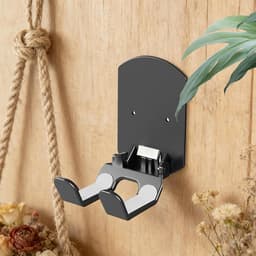 Muurhouder - Hoofdtelefoonhouder Organizer - Gaming Setup - Opvouwbaar Ontwerp - 9x6x2.5cm - Zwart — thumbnail 5