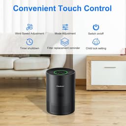 House of Balance Smart Air Purifier- Luchtreiniger - Luchtzuiveraar - Anti Geur - Anti Allergie - Wifi App - Zwart — thumbnail 4