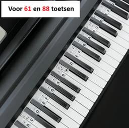 Siliconen Piano Keyboard strip - Voor 61/88 toetsen - Dit zijn géén stickers - Op Maat Te Knippen - Piano Keyboard Note Labels – Wasbaar – Piano Leren Spelen Voor Beginners & Kinderen – Makkelijk schoon te maken. — thumbnail 4