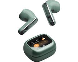 JBL Live Flex 4 – Draadloze Oortjes met Noise Cancelling – Smart Case met Touchscreen – Bluetooth Draadloos Oordopjes – 50 uur – Waterdicht – IP54 - Groen