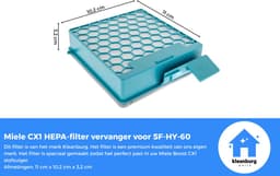Kleanburg® - Miele Boost CX1 - HEPA-filters - SF-HY 60 - 11639240 - 2 stuks — thumbnail 2
