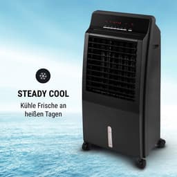BlXc® Mobiele Luchtkoeler zonder afvoerslang - stil met afstandsbediening en timer - 75 uur - 60 dBA - 4-in-1 luchtkoeler en luchtbevochtiger - mobiele ventilator met waterkoeling. Incl Afstandsbediening. — thumbnail 3