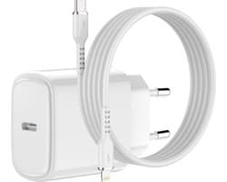 USB C Adapter / 20W Oplader met 1M USB C naar Lightning Kabel - Snellader