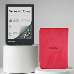 PocketBook Verse Pro Color - Stormy Sea + Rood PocketBook hoesje — thumbnail 1