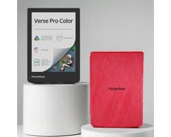 PocketBook Verse Pro Color - Stormy Sea + Rood PocketBook hoesje