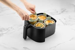 Lékué Airfryer Mini Ovenschaal ø 11 cm - Set 4-delig - Glas - Transparent — thumbnail 9