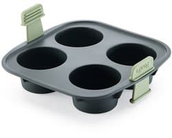 Lékué Airfryer Bakvorm 4 Muffins - Siliconen - Grey