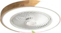 Livano Plafondventilator - Met Verlichting - Plafond Ventilator - Met Lamp - Plafonniere Met Ventilator - Met Licht - Wit — thumbnail 1