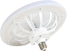 Nivard Plafondventilator - Met Verlichting - Plafond Ventilator - Met Lamp - Plafonniere Met Ventilator - Met Licht - Wit - 25cm — thumbnail 1
