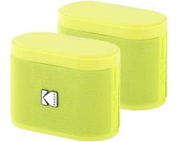 Kodak SoundBrix Bluetooth Speaker – Draadloze Muziek Box –5W RMS - 2pcs – Geel
