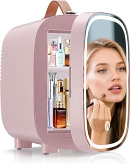Skincare Fridge 4L - Organizer - Make up Koelkast - Beauty Fridge - Roze — thumbnail 1
