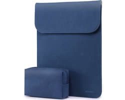Sounix Laptophoes 14 inch - 2-Delig - Laptop Sleeve - Laptophoes/ Sleeve - Donkerblauw