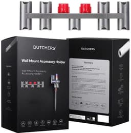 Dutchers® Ophangsysteem geschikt voor de Dyson V7, V8, V11, V12, V15 modellen - Wandhouder stofzuiger - Muurbeugel - Onderdelen Steelstofzuiger - Wall mount - Stofzuigeraccessoires - Docking station stofzuiger - Ruimtebesparend en stijlvol — thumbnail 2