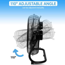 RFWR® Staande ventilator met verstelbare hellingshoek en 3 snelheden - 35/45/50 cm — thumbnail 2