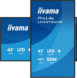 iiyama 43 inch 4K UHD professioneel 24/7-digitale signage-display met Android OS, Failover en Intel SDM-slot — thumbnail 2