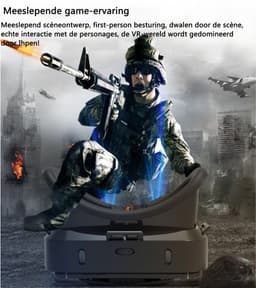 VR-bril voor Gaming - 3D Virtual Reality Headset - Compatibel met Smartphone (Incl. Controller) — thumbnail 4