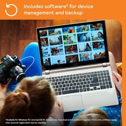 RFWR® Draagbare harde schijf 6 TB met USB-C, back-up software en 256-bits AES-encryptie — thumbnail 4
