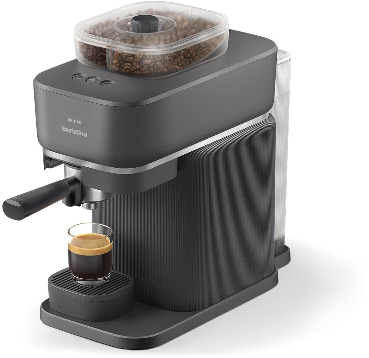 Philips Baristina met Bean swap - BAR320/60 - Espressomachine - Pistonmachine - Zwart — afbeelding 1