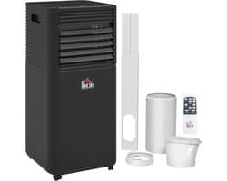 HOMCOM-Draagbare airconditioner-ABS-30.5x32.5x67.8cm-Zwart