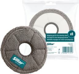 Sillar, set 8 dweilpads, microvezeldoek, geschikt voor Xiaomi S10 S20 X10 X20 L10 L20 X30 X40 X50, vervanging RMP7 / RMP8, herbruikbaar, diameter 13.5cm — thumbnail 5