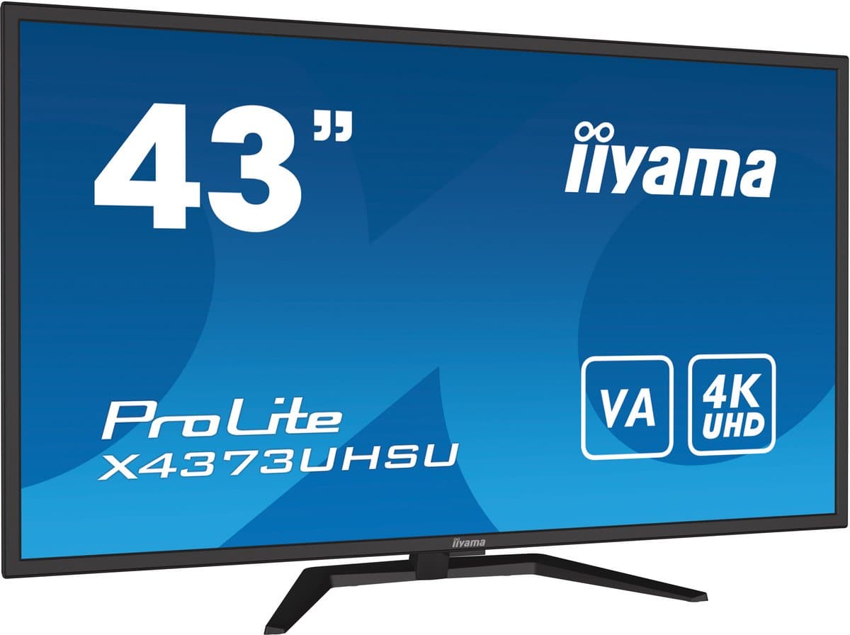 iiyama ProLite X4373UHSU-B1 - 43 inch - 4K - VA - USB-Hub (4x) - HDR — afbeelding 1