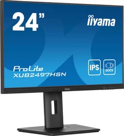 iiyama ProLite XUB2497HSN-B2 - 24 inch - Full HD - IPS - USB-Hub (5x) - USB-C Dock — thumbnail 4