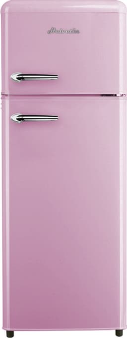 Helvetia Retro Koelvriescombinatie HRDPER206EP1 - Rétro Rose - 144 cm Hoog - 4ster Vriezer - Vintage - 206 Liter — thumbnail 1