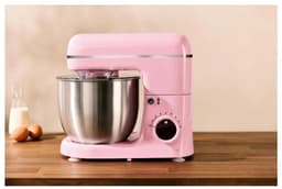 SILVERCREST® KITCHEN TOOLS Keukenmachine pastel - Vermogen: 600 W - Inhoud: 5 L - Inclusief spatbescherming met vulopening, deeghaak, eiwitklopper en garde - Met extra pulsfunctie - Afneembare accessoires zijn vaatwasmachinebestendig - Roze — thumbnail 4