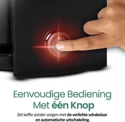 Emerio Koffiezetapparaat met dubbele Thermoskan - 1L Filterkoffie - 8 kopjes per keer - Non-Drip systeem - ook geschikt voor Camping - CME-125050 Zwart — thumbnail 3