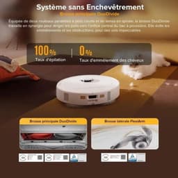 ROBOROCK QREVO 5AE - Robotstofzuiger met dock - 12000 Pa vermogen - FlexiArm dweilen - Dubbele anti-klit — thumbnail 5