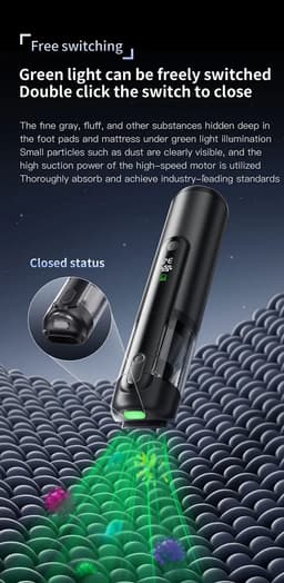 Viatel Draagbare 16500Pa Handheld Stofzuiger Interieur Auto Schoonmaken Zuig Blazen Inflate-4in1 Functies Droog Gebruik — thumbnail 3