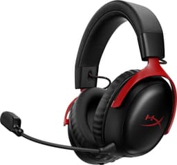 HyperX Cloud III S Wireless - Gaming Headset - Draadloos - Bluetooth & 2.4GHz - Spatial Audio - 120uur Batterij - PC/PS5/Switch2/Mobiel/Steamdeck - Zwart/Rood — thumbnail 4