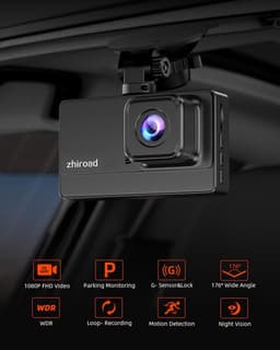 RFWR® Dashcam Auto 1080P FHD met Nachtzicht en G-Sensor | 3 Inch IPS Scherm, 176° Groothoek en Parkeermodus — thumbnail 4