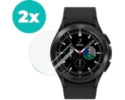 Samsung Galaxy Watch 4 Classic screenprotector 46 mm - 2 stuks - Geschikt voor Samsung Galaxy Watch 4 46mm - Bescherming smartwatch scherm - Beschermer Samsung Galaxy Watch 4 screen protector beschermplaatje - 2 stuks