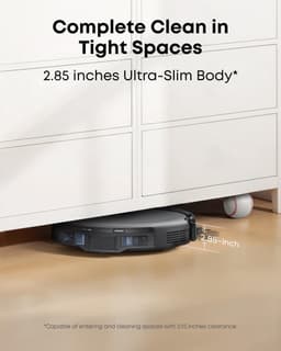 eufy Auto-Empty C10 - Robotstofzuiger met Vervangingssets - Slanke behuizing van 7,2 cm - Tapijtreiniger - Edge expansion borstel - Automatisch legen - Point laser en multi-infrarood navigatie — thumbnail 2