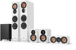 Teufel ULTIMA 40 Surround 5.1 home cinema set, 2 vloerstaande speakers, 2 boekenplankspeakers, centerspeaker en subwoofer - wit — thumbnail 1