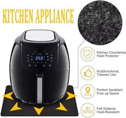 Antislip hittebestendige matten - 2 stuks - Keuken - Airfryer - Koffiezetapparaat - Magnetron — thumbnail 3