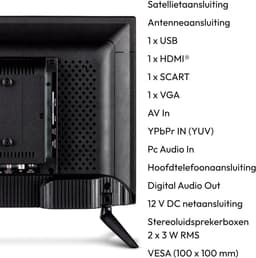 MEDION 59,9 cm (24 inch) Full HD TV (ingebouwde dvd-speler, ideaal voor camping, camper, vrachtwagen, tuin, 12V auto-adapter, Triple Tuner, HDMI, USB), MD 824001 — thumbnail 5