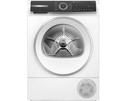 Bosch WQH246DCFG Serie 6 - Wasdroger - Warmtepompdroger - 9 kg - Wit - Blijvend energiezuinig door Zelfreinigende condensor - Droogt zoals jij wilt met Auto Dry - Zeer stil - NL/FR Display
