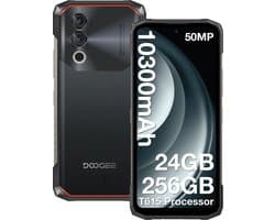 DOOGEE Blade 10 Power 4G - Robuuste Smartphone - Robuuste Telefoon - 24 GB RAM + 256 GB ROM/2TB TF - 10300 mAh/18 W - Android 16 - NFC - GPS - Face ID - IP68 - Zwart